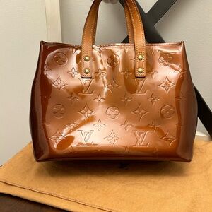 Louis Vuitton Bronze Monogram Vernis Reade PM